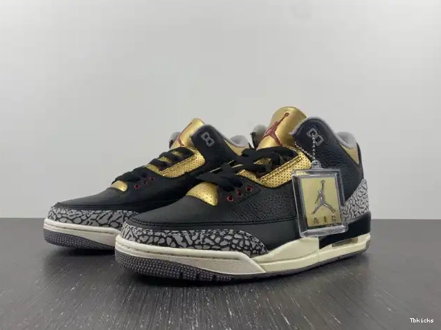 TBK WMNS Black Air 3 Gold CK9246-067 Jordan 0516